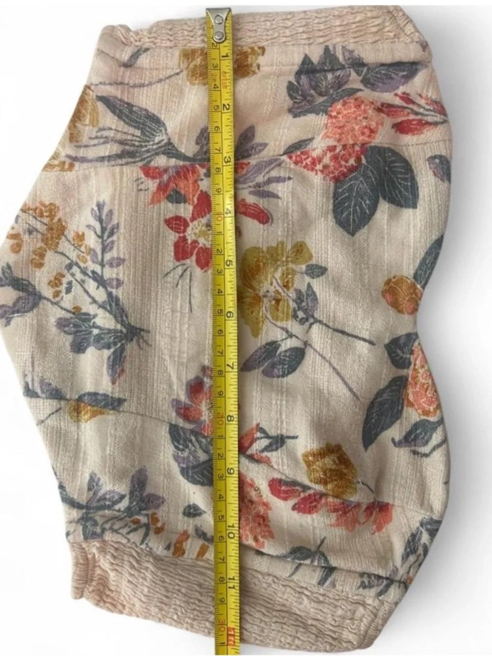 Fairycore Floral Sweetheart Strapless Tube Top Size Medium